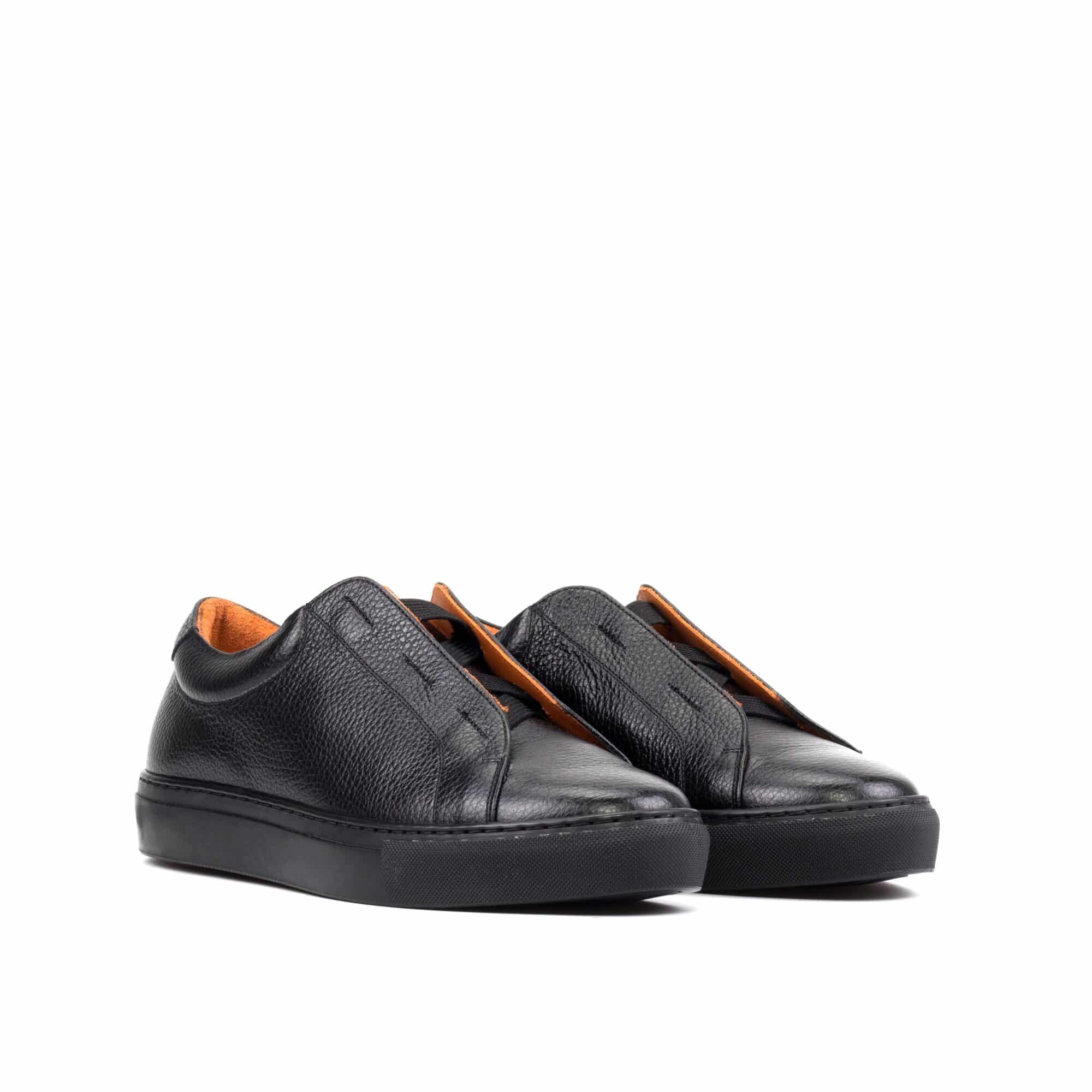 Sneaker Cuir pleine fleur · Doublure cuir fait main - Maison Le Duc