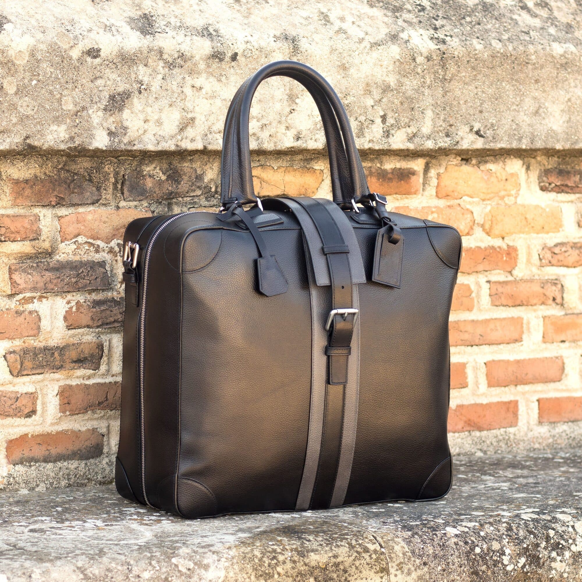 Travel Cuir pleine fleur · Doublure cuir fait main - Maison Le Duc
