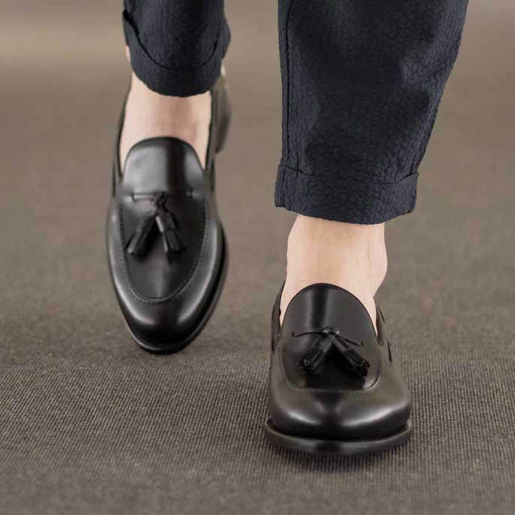 Mocassin Cuir pleine fleur · Doublure cuir fait main - Maison Le Duc