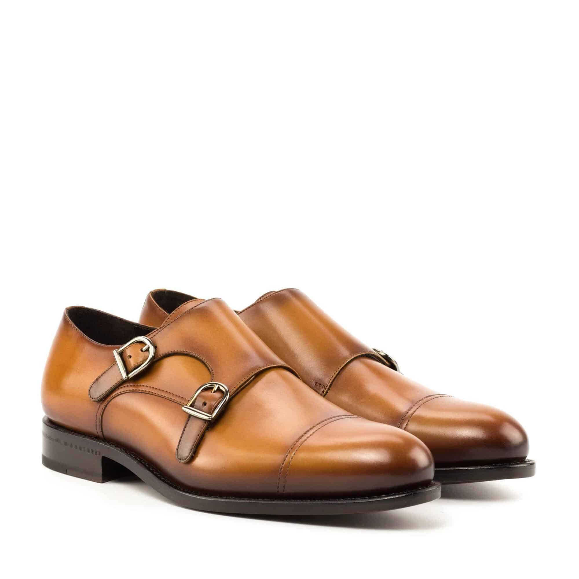 Monk Cuir pleine fleur · Doublure cuir fait main - Maison Le Duc